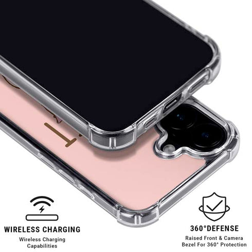 Disney Winnie the Pooh Piglet Portrait iPhone 16 Plus Clear Case